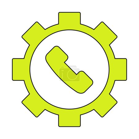 Ilustración de Icono de soporte técnico vector ilustración - Imagen libre de derechos