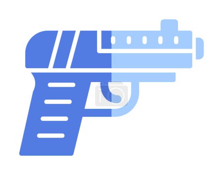 Illustration for Gun vector icon on a white background. - Royalty Free Image
