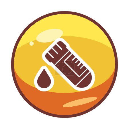 Blood Test web icon, vector illustration