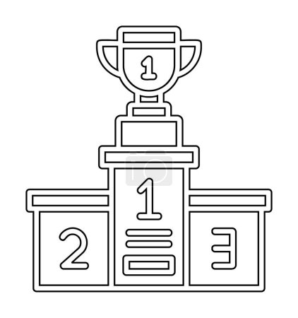 Illustration for Simple Champion icon, vector illustration - Royalty Free Image