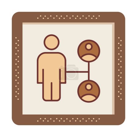 Ilustración de Icono del equipo de negocios, ilustración vectorial del concepto de gestión del equipo - Imagen libre de derechos