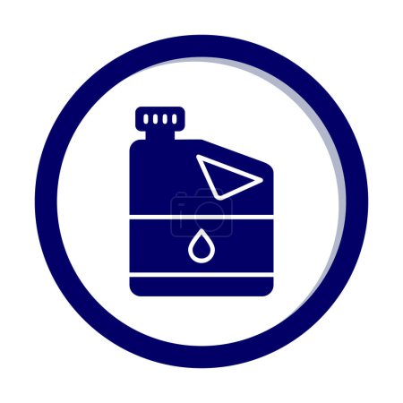Ilustración de Barril de petróleo vector icono de color plano - Imagen libre de derechos