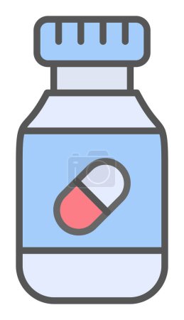 Téléchargez les illustrations : Pilules icône web, illustration vectorielle - en licence libre de droit