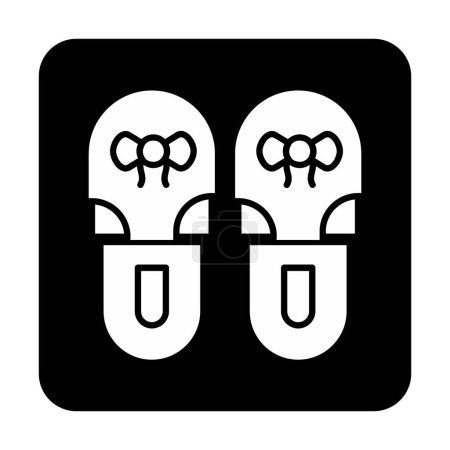 Illustration for Simple Slippers icon, vector illustration - Royalty Free Image