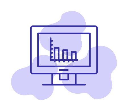 Illustration for Simple Analytics icon, vector illustration - Royalty Free Image