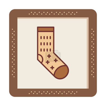 Illustration for Sock web icon, vector illustration - Royalty Free Image