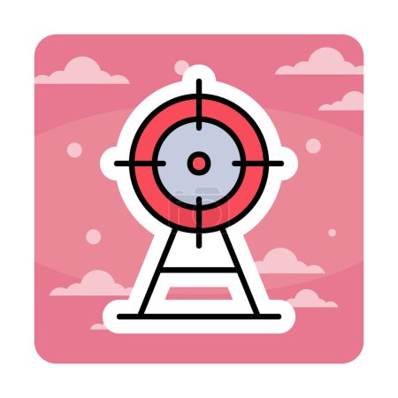Illustration for Target icon. vector illustration isolated - Royalty Free Image