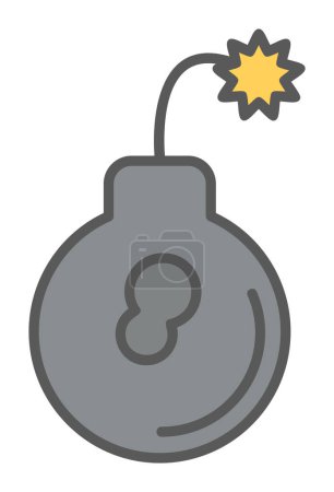 bomb icon vector illustration