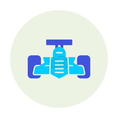 Ilustración de Plano Racing coche icono vector ilustración diseño - Imagen libre de derechos