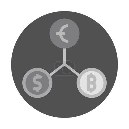 Téléchargez les illustrations : Icône Blockchain simple, illustration vectorielle - en licence libre de droit
