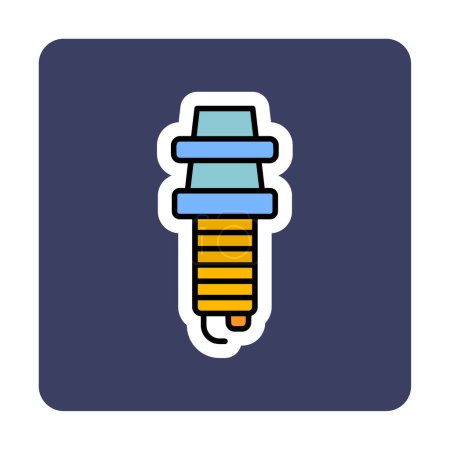 Illustration for Vector illustration of Spark Plug icon - Royalty Free Image