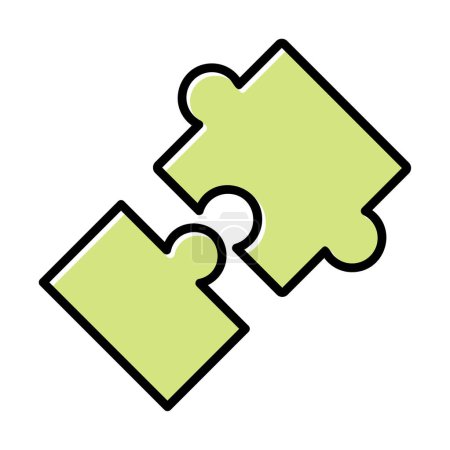 Illustration for Puzzle icon isolated. business vector illustration design template - Royalty Free Image