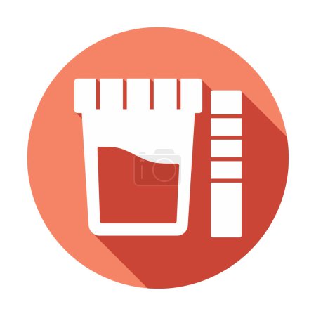 Urine Test web icon, vector illustration