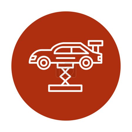 Illustration for Car Lifting icon, vector illustration - Royalty Free Image