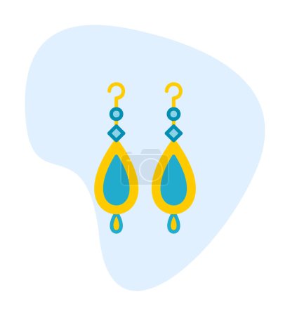 Photo for Earrings vector icon illustration design - Royalty Free Image