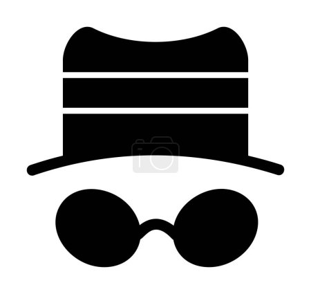 Illustration for Simple Spyware icon, vector illustration - Royalty Free Image