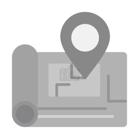 Ilustración de Gps ubicación icono, vector ilustración diseño simple - Imagen libre de derechos