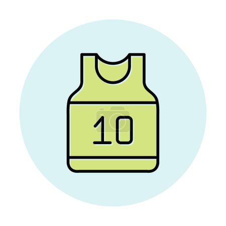Illustration for Simple Basketball Jersey icon, vector illustration - Royalty Free Image