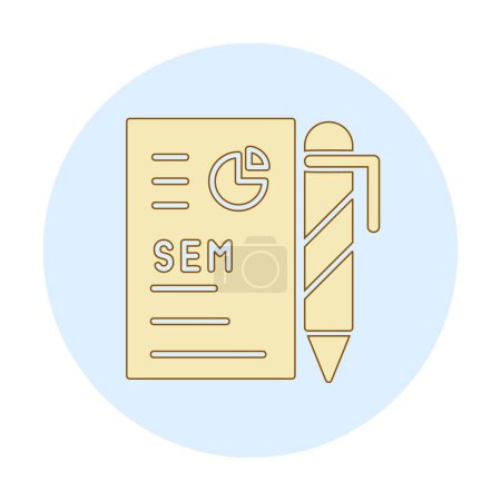 Illustration for Simple Data Analytics icon, vector illustration - Royalty Free Image