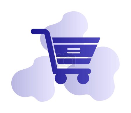 Photo for Shopping cart icon, vector illustration simple design - Royalty Free Image
