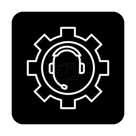 Illustration for Call Serves setting vector icon - Royalty Free Image