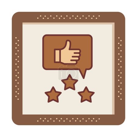 Illustration for Simple flat  Review icon vector illustration design - Royalty Free Image