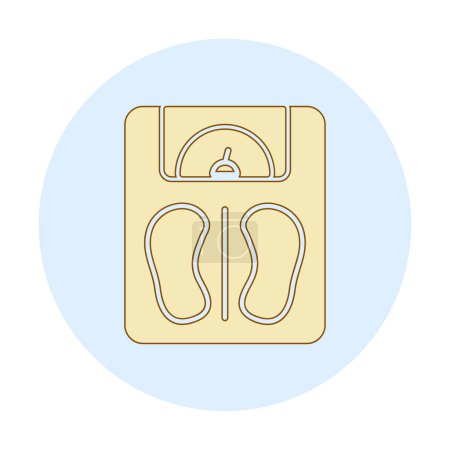 Illustration for Simple Weight Scale icon, vector illustration - Royalty Free Image
