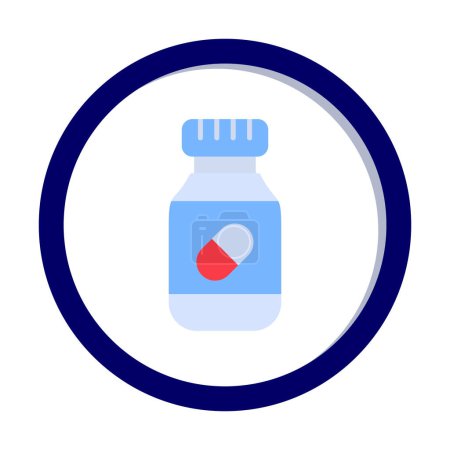 Illustration for Pills web icon, vector illustration - Royalty Free Image