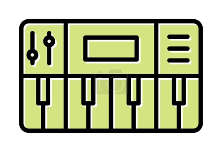 Illustration for Flat Synthesizer icon vector illustration design - Royalty Free Image