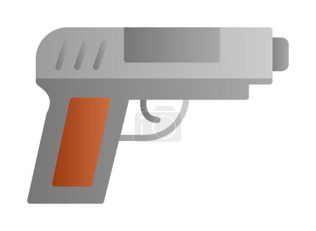 Ilustración de Pistola icono vector ilustración - Imagen libre de derechos