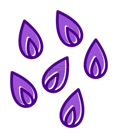 Ilustración de Icono de pétalos de flor, ilustración vectorial - Imagen libre de derechos