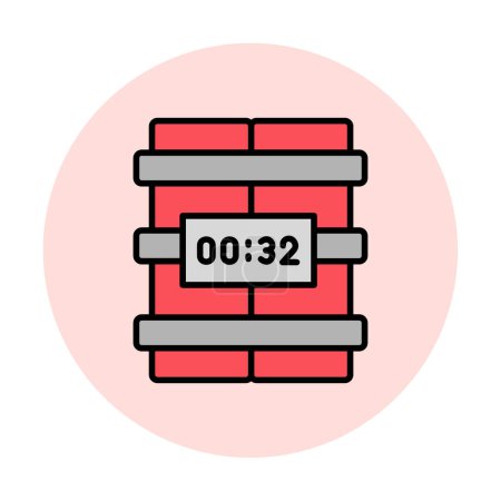 Illustration for Time bomb icon vector illustration. - Royalty Free Image