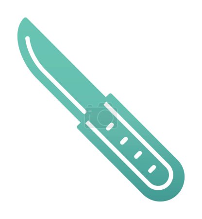 Illustration for Knife icon vector isolated on white background - Royalty Free Image