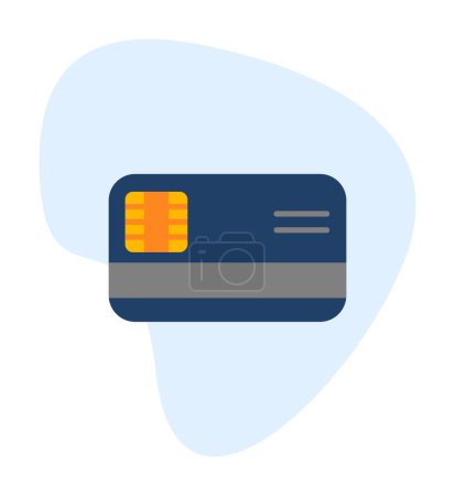 Illustration for Credit card icon, vector illustration simple design - Royalty Free Image