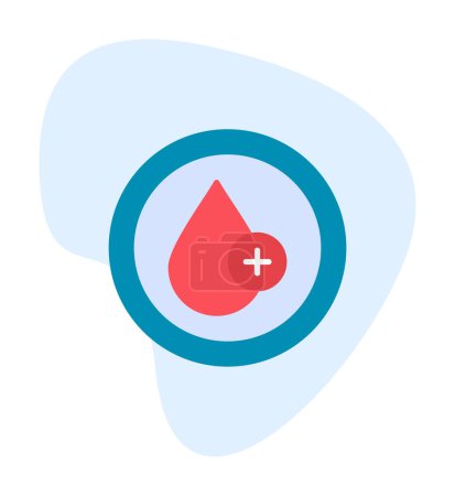Illustration for Blood drop web icon, vector illustration - Royalty Free Image