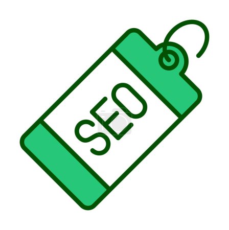Illustration for Seo tag icon, vector illustration - Royalty Free Image