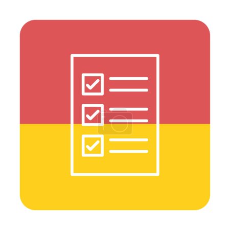 Illustration for Check List web icon, vector illustration - Royalty Free Image