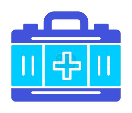 Ilustración de Kit de primeros auxilios icono vector ilustración - Imagen libre de derechos