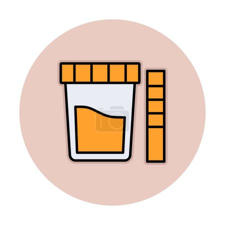 Illustration for Urine Test web icon, vector illustration - Royalty Free Image