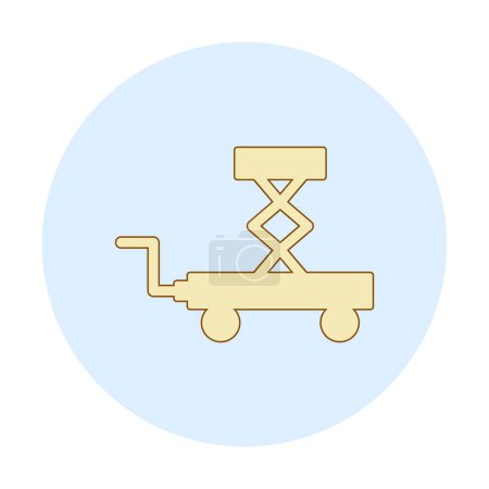 Illustration for Scissor lift icon design, vector illustration - Royalty Free Image