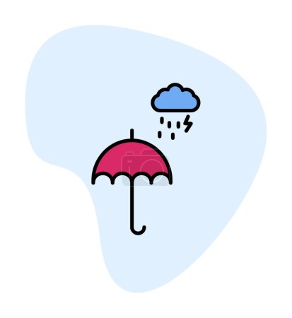 Photo for Umbrella icon vector illustration - Royalty Free Image