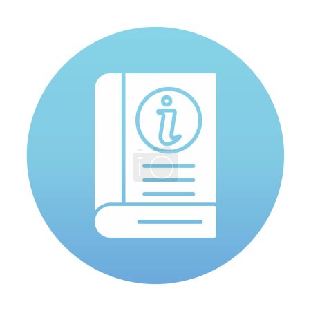 Illustration for Information Book icon. file icon. vector illustration - Royalty Free Image