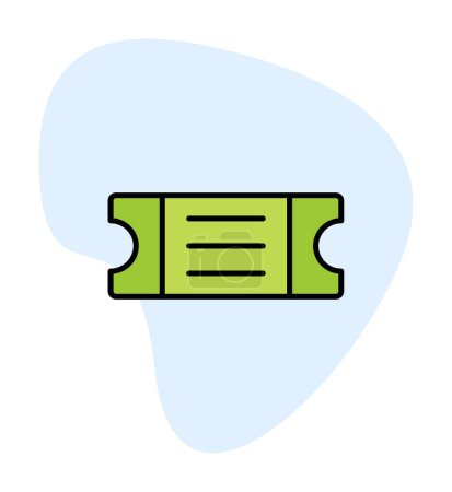 Ilustración de Icono de ticket, ilustración vectorial diseño simple - Imagen libre de derechos