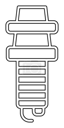 Ilustración de Ilustración vectorial del icono de bujía - Imagen libre de derechos