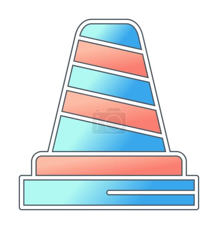 Illustration for Traffic cone vector icon  illustration - Royalty Free Image