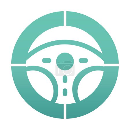 Illustration for Steering Wheel icon vector illustration design - Royalty Free Image