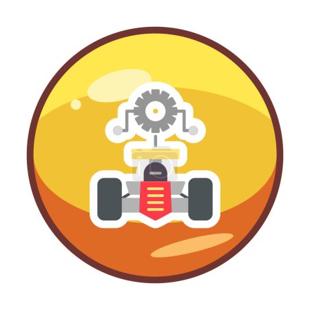 Illustration for Vector illustration of Car Setting icon - Royalty Free Image