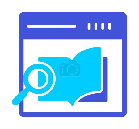 Illustration for Simple Research Book icon, vector illustration - Royalty Free Image