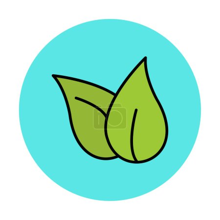 Téléchargez les illustrations : Symbole écologie, icône feuilles, illustration vectorielle graphique - en licence libre de droit