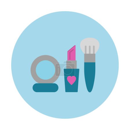 Ilustración de Maquillaje herramientas icono web, vector de ilustración - Imagen libre de derechos